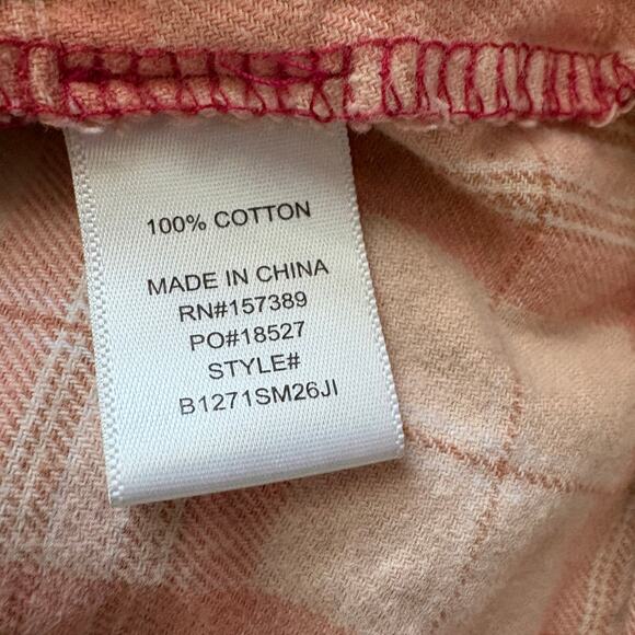 La La Land Creative San Jacinto Peak Flannel Dip Dye Plaid Shirt S Grunge Y2K - Picture 5 of 6